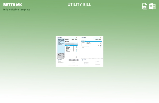 Модерен стил Canada Cogeco за комунални сметки за збор страници
